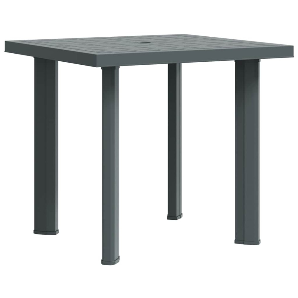Produktbild för Trädgårdsbord grön 80x75x72 cm plast