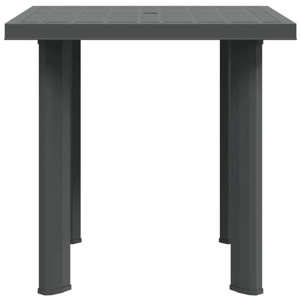 Produktbild för Trädgårdsbord antracit 80x75x72 cm plast