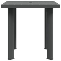 Produktbild för Trädgårdsbord antracit 80x75x72 cm plast