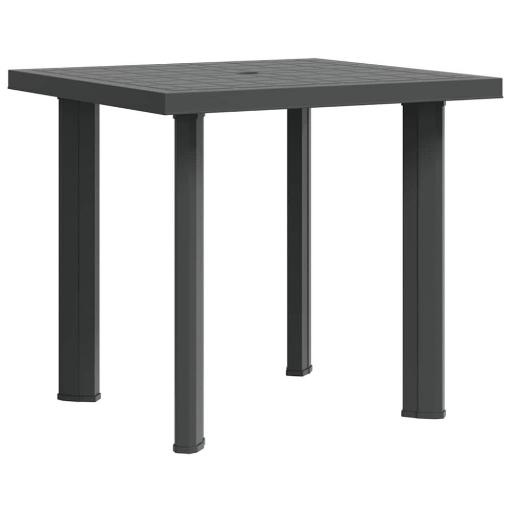 Produktbild för Trädgårdsbord antracit 80x75x72 cm plast