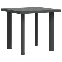 Produktbild för Trädgårdsbord antracit 80x75x72 cm plast