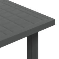 Produktbild för Trädgårdsbord antracit 80x75x72 cm plast