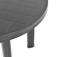 Produktbild för Trädgårdsbord antracit 89 cm plast