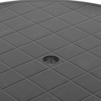 Produktbild för Trädgårdsbord antracit 89 cm plast