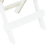 Miniatyr av produktbild för Hopfällbart trädgårdsbord vit 45x43x50 cm plast