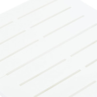 Miniatyr av produktbild för Hopfällbart trädgårdsbord vit 45x43x50 cm plast