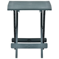 Produktbild för Hopfällbart trädgårdsbord grön 45x43x50 cm plast