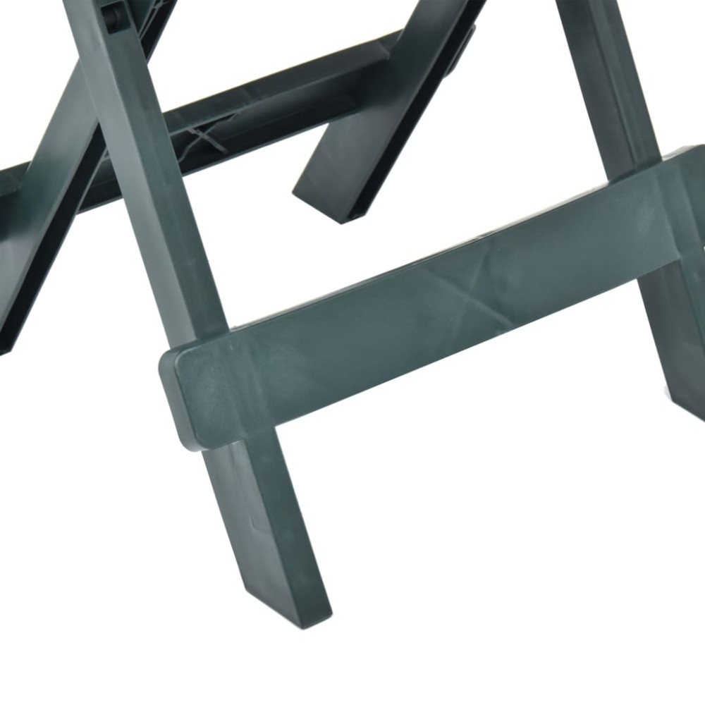 Produktbild för Hopfällbart trädgårdsbord grön 45x43x50 cm plast