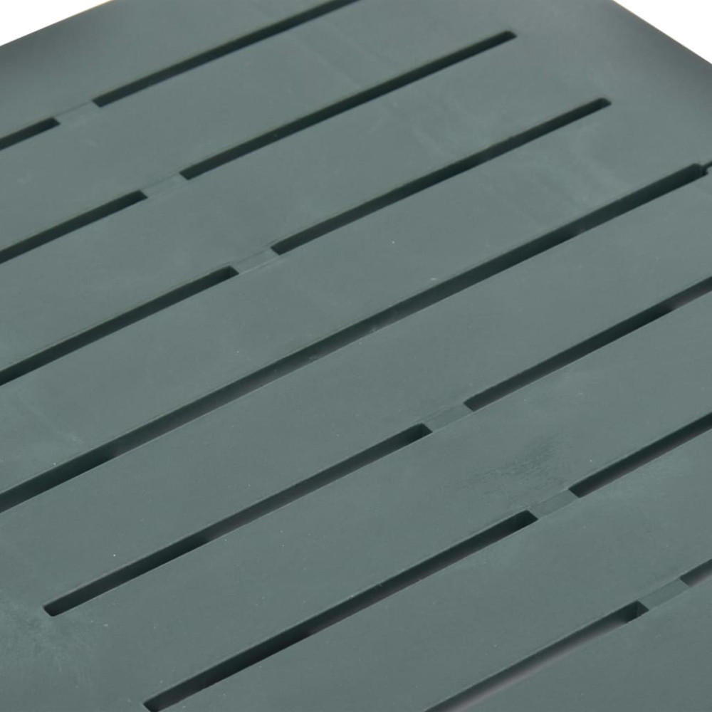 Produktbild för Hopfällbart trädgårdsbord grön 45x43x50 cm plast