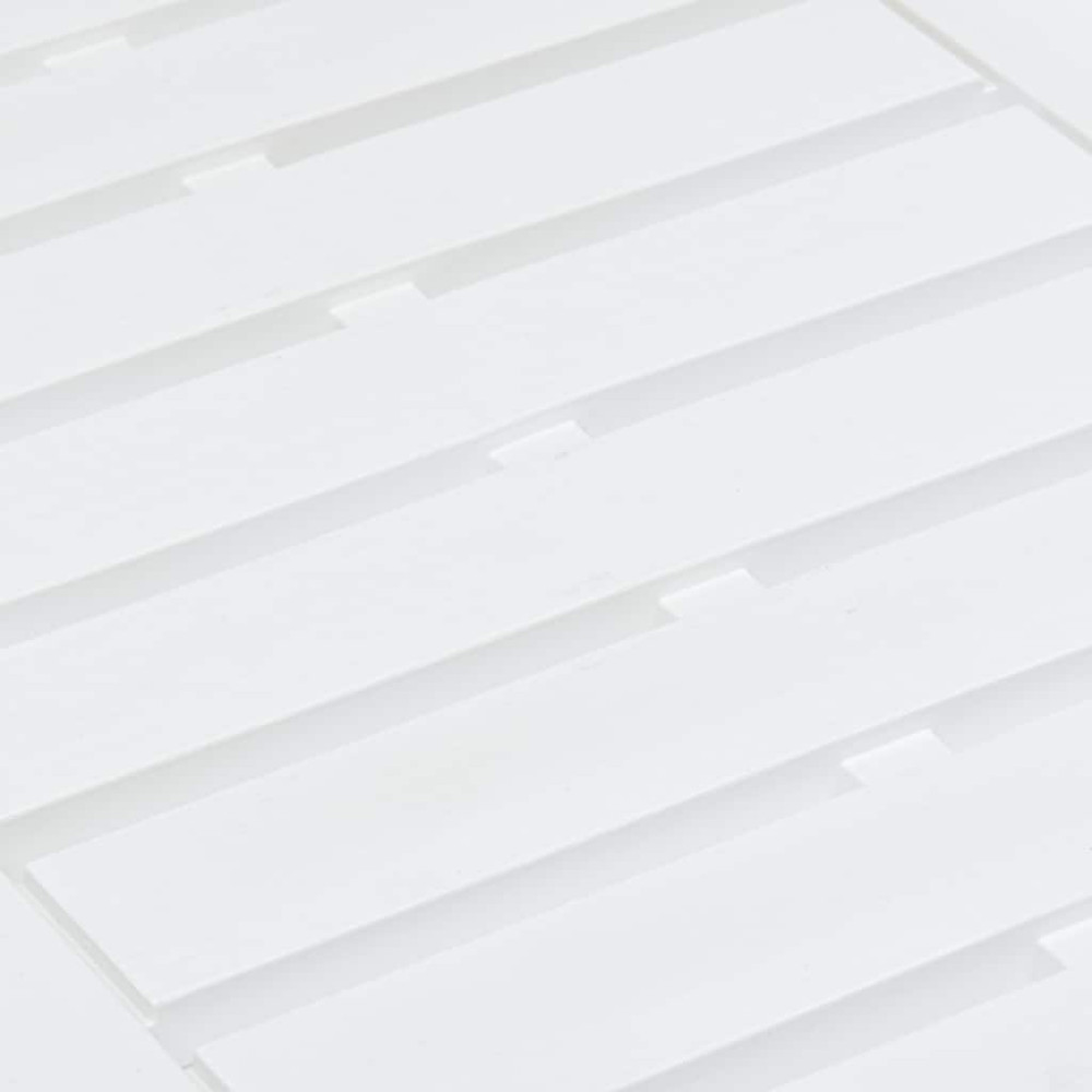 Produktbild för Trädgårdsbord vit 78x55x38 cm plast