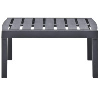 Produktbild för Trädgårdsbord antracit 78x55x38 cm plast