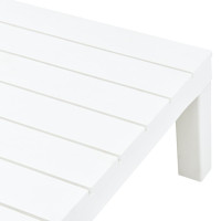 Miniatyr av produktbild för Trädgårdsbord vit 78x78x31 cm plast