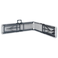 Produktbild för Hopfällbara trädgårdsbänkar 2 st 180 cm HDPE vit