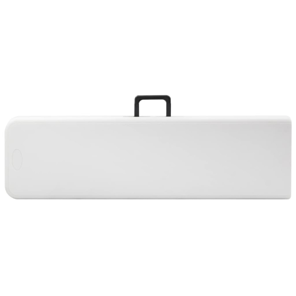 Produktbild för Hopfällbara trädgårdsbänkar 2 st 180 cm HDPE vit