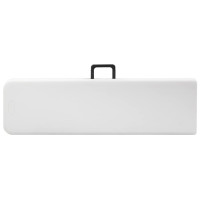 Produktbild för Hopfällbara trädgårdsbänkar 2 st 180 cm HDPE vit