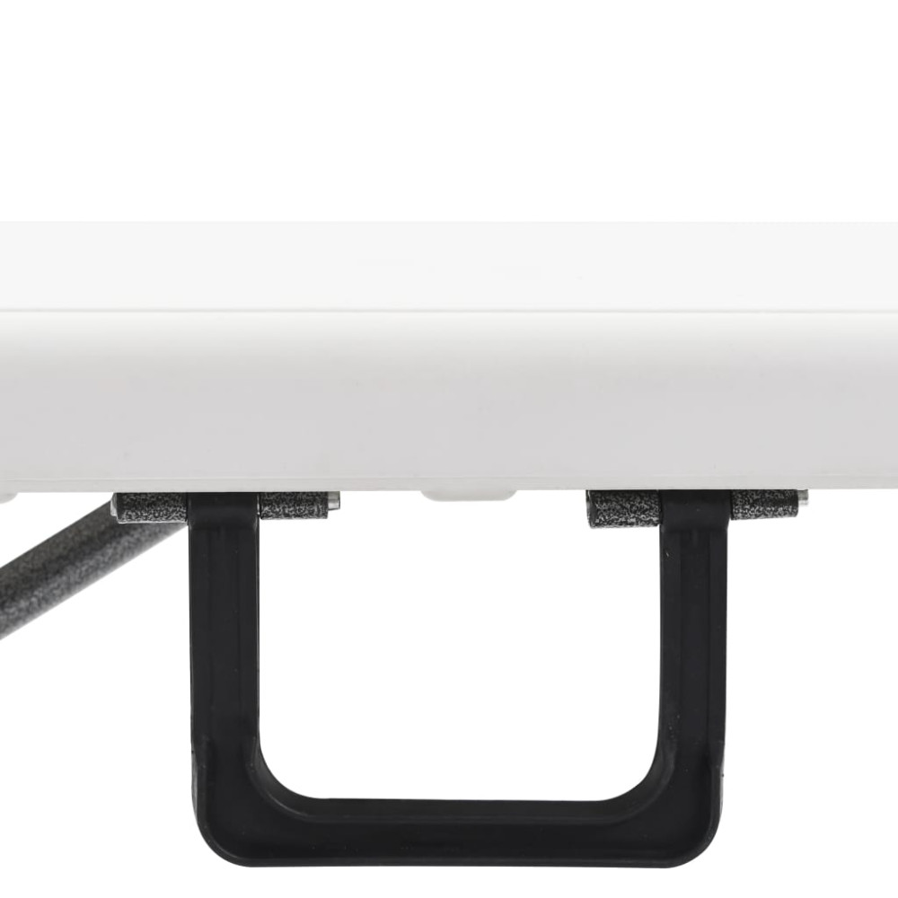 Produktbild för Hopfällbara trädgårdsbänkar 2 st 180 cm HDPE vit