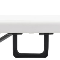 Produktbild för Hopfällbara trädgårdsbänkar 2 st 180 cm HDPE vit