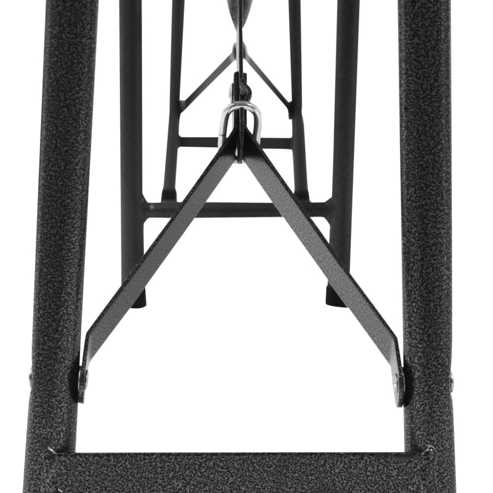 Produktbild för Hopfällbara trädgårdsbänkar 2 st 180 cm HDPE svart