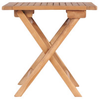 Produktbild för Hopfällbart trädgårdsbord 45x45x45 cm massiv teak