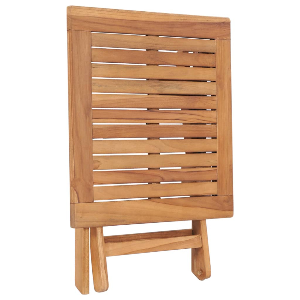 Produktbild för Hopfällbart trädgårdsbord 45x45x45 cm massiv teak
