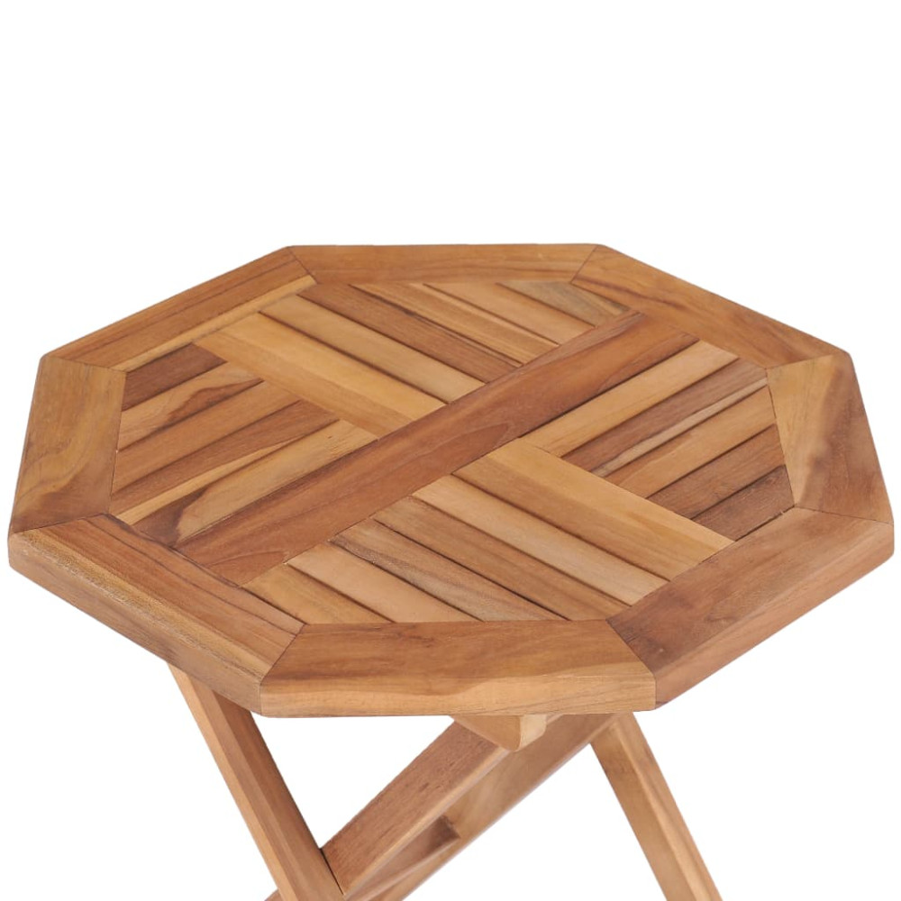 Produktbild för Hopfällbart trädgårdsbord 45x45x45 cm massiv teak