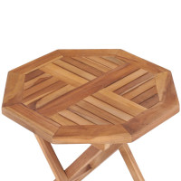 Produktbild för Hopfällbart trädgårdsbord 45x45x45 cm massiv teak