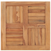 Produktbild för Bordsskiva massiv teak 60x60x2,5 cm