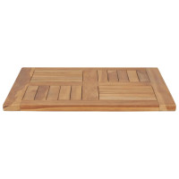 Produktbild för Bordsskiva massiv teak 60x60x2,5 cm