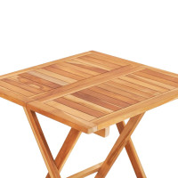 Produktbild för Hopfällbart cafébord 60x60x65 cm massiv teak