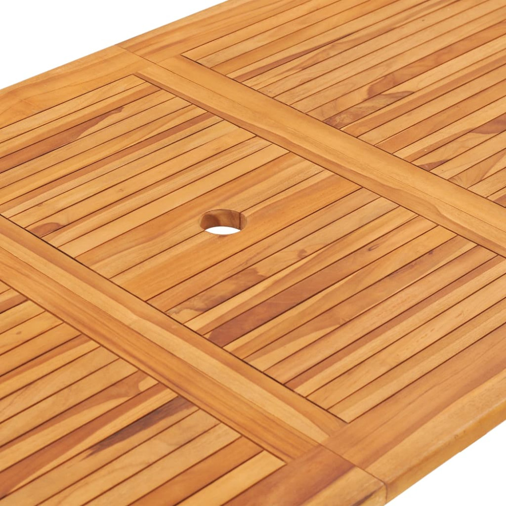 Produktbild för Hopfällbart trädgårdsbord 160x80x75 cm massivt teakträ