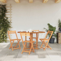 Produktbild för Hopfällbart trädgårdsbord 120x70x75 cm massiv teak