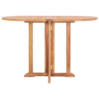 Produktbild för Hopfällbart trädgårdsbord 120x70x75 cm massiv teak