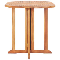 Produktbild för Hopfällbart trädgårdsbord 120x70x75 cm massiv teak