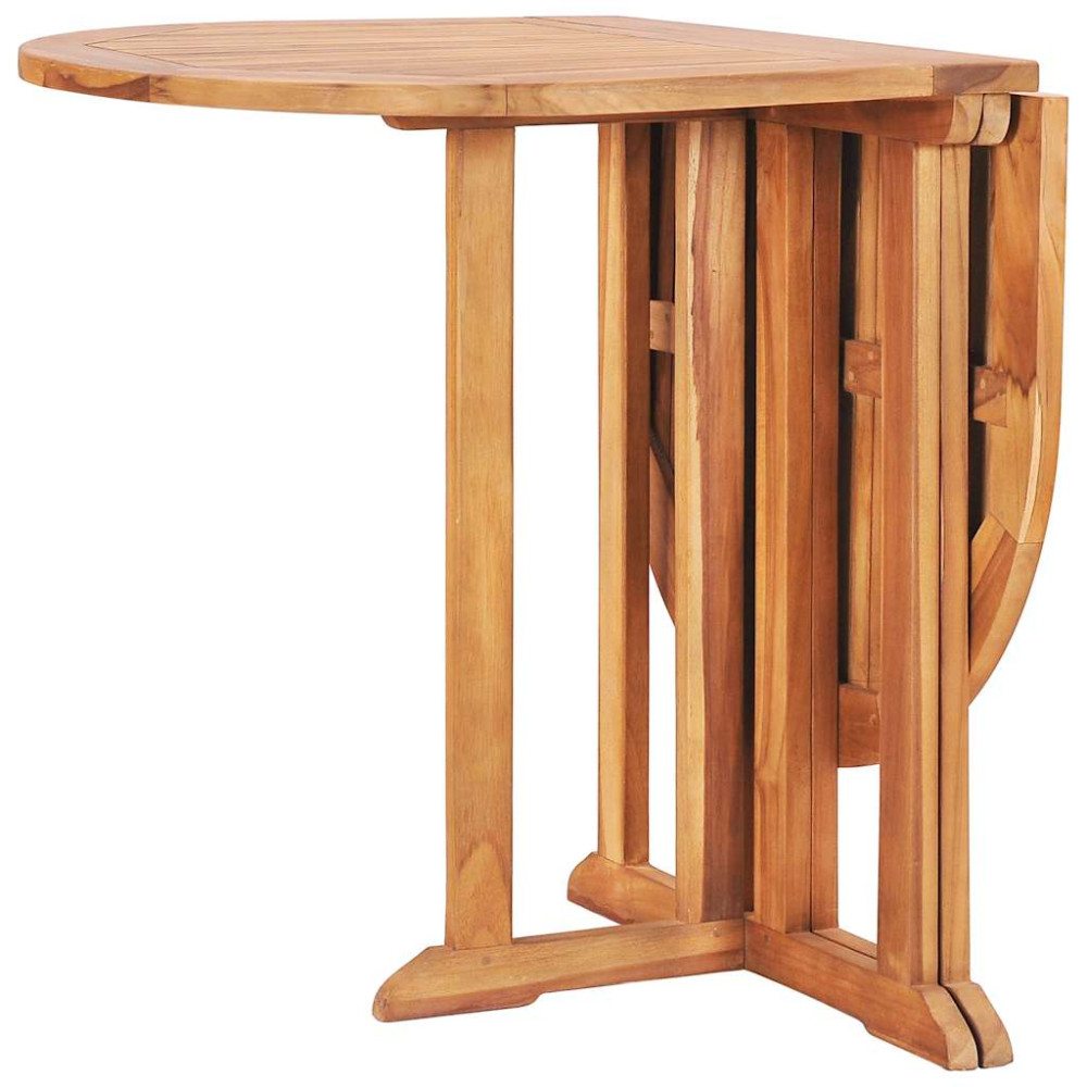 Produktbild för Hopfällbart trädgårdsbord 120x70x75 cm massiv teak