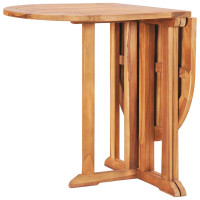 Produktbild för Hopfällbart trädgårdsbord 120x70x75 cm massiv teak