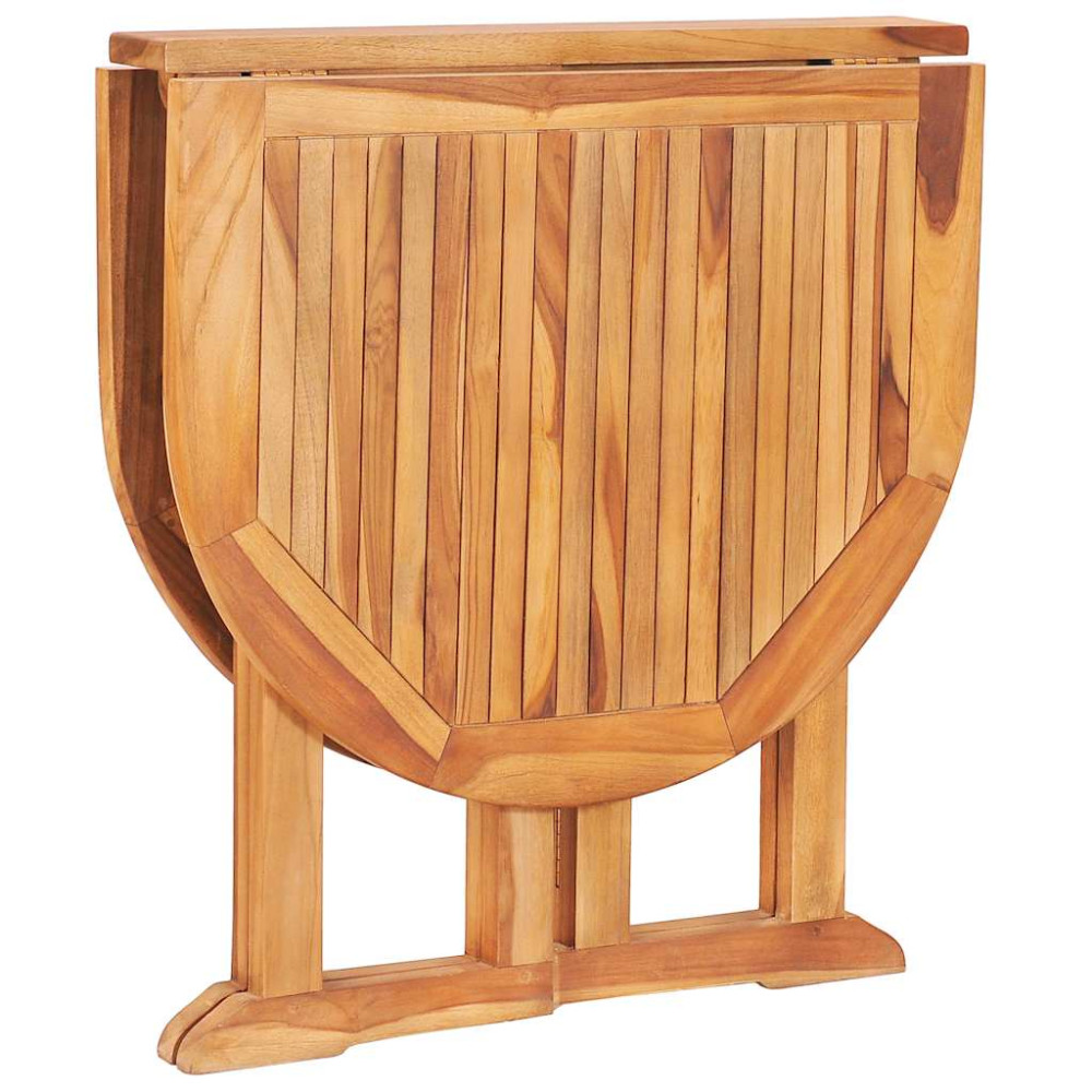 Produktbild för Hopfällbart trädgårdsbord 120x70x75 cm massiv teak