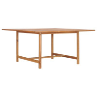 Produktbild för Trädgårdsbord 150x150x76 cm massiv teak