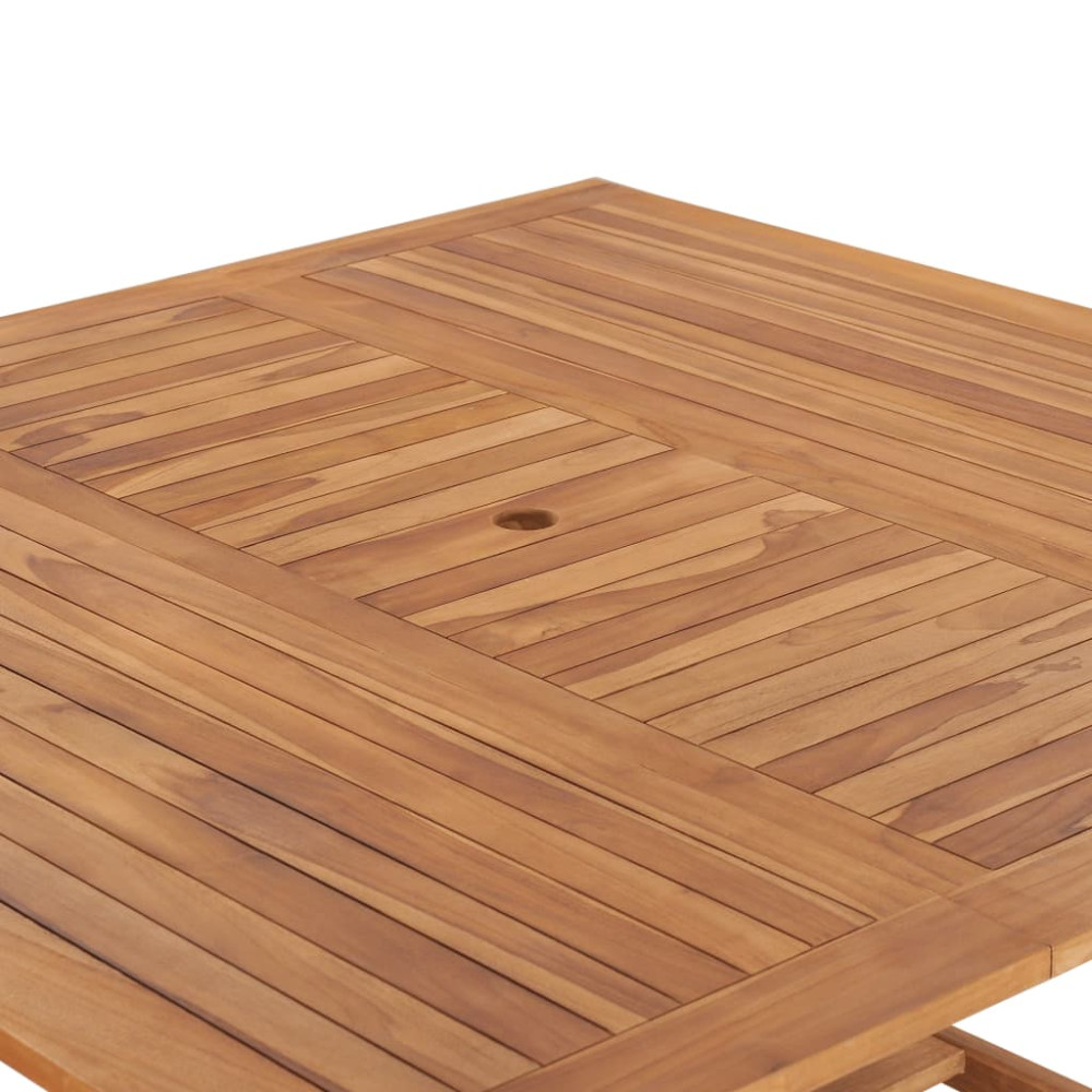 Produktbild för Trädgårdsbord 150x150x76 cm massiv teak