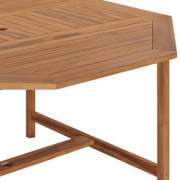 Produktbild för Trädgårdsbord 150x150x75 cm massiv teak