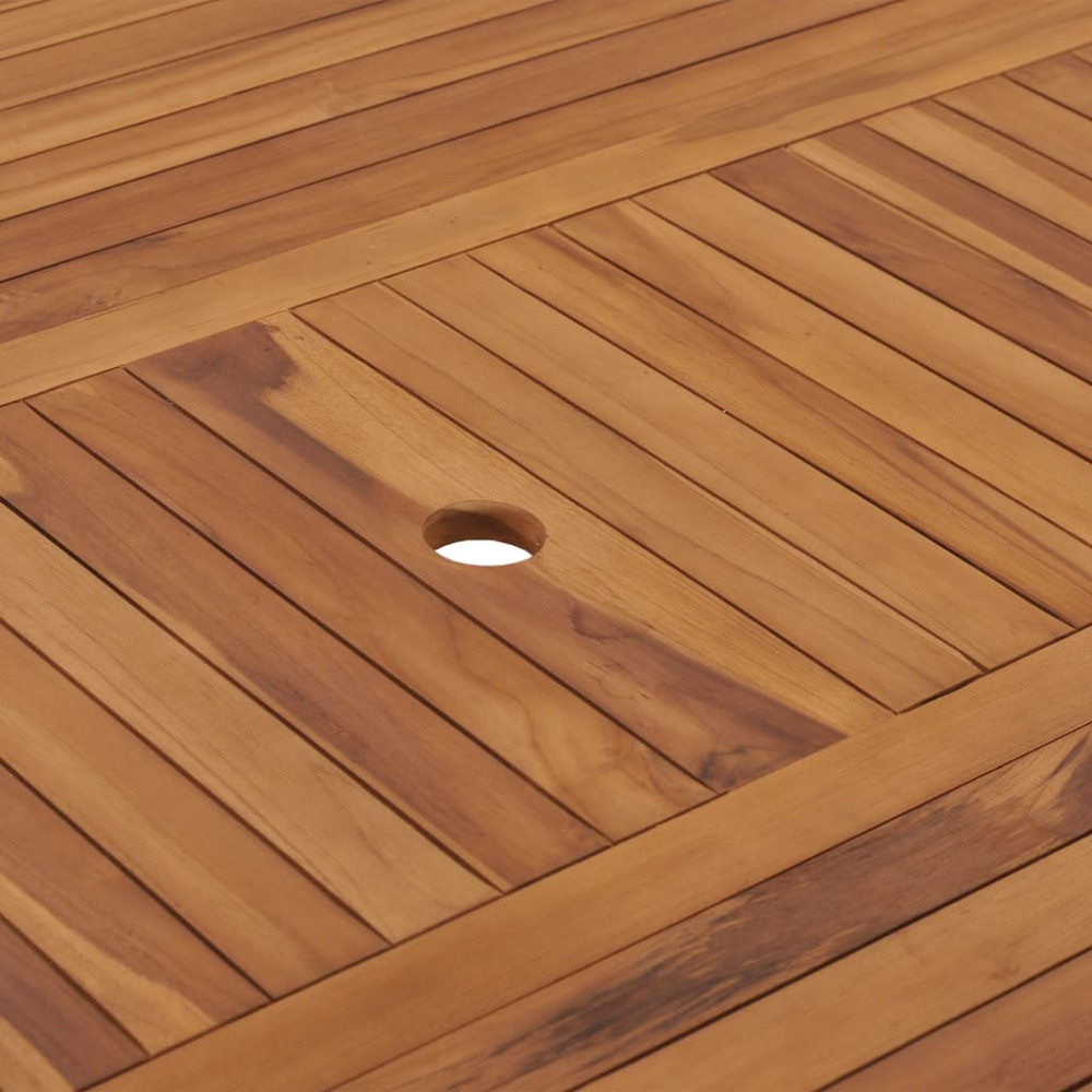 Produktbild för Trädgårdsbord 150x150x75 cm massiv teak