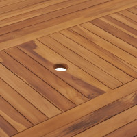 Produktbild för Trädgårdsbord 150x150x75 cm massiv teak