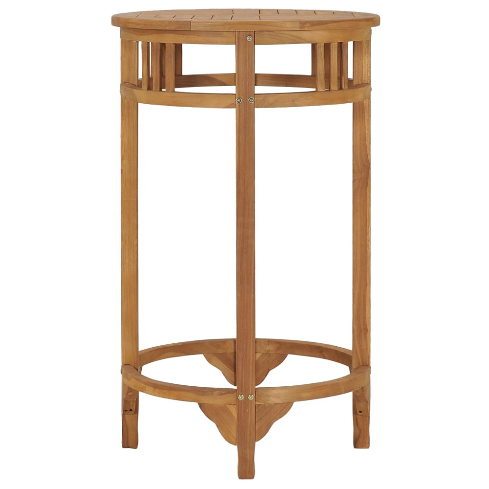 Produktbild för Barbord Ø 60 cm massiv teak