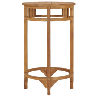 Produktbild för Barbord Ø 60 cm massiv teak