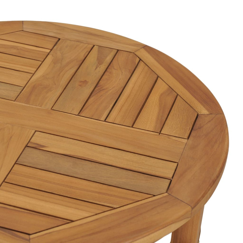 Produktbild för Barbord Ø 60 cm massiv teak