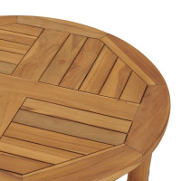 Produktbild för Barbord Ø 60 cm massiv teak
