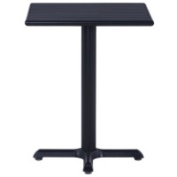 Produktbild för Trädgårdsbord svart 60x60x75 cm