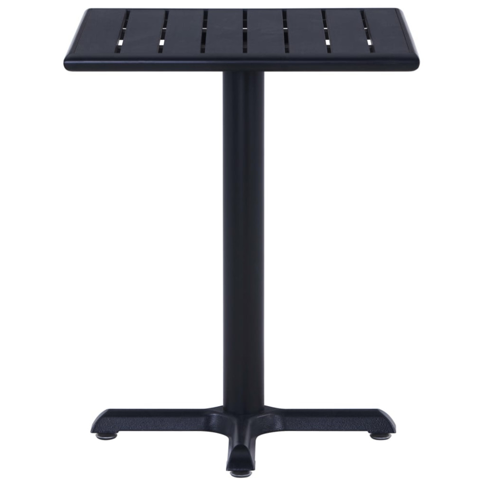 Produktbild för Trädgårdsbord svart 60x60x75 cm