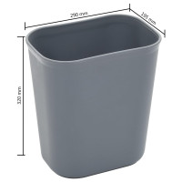 Produktbild för Köksvagn med plastbehållare 82x43,5x93 cm