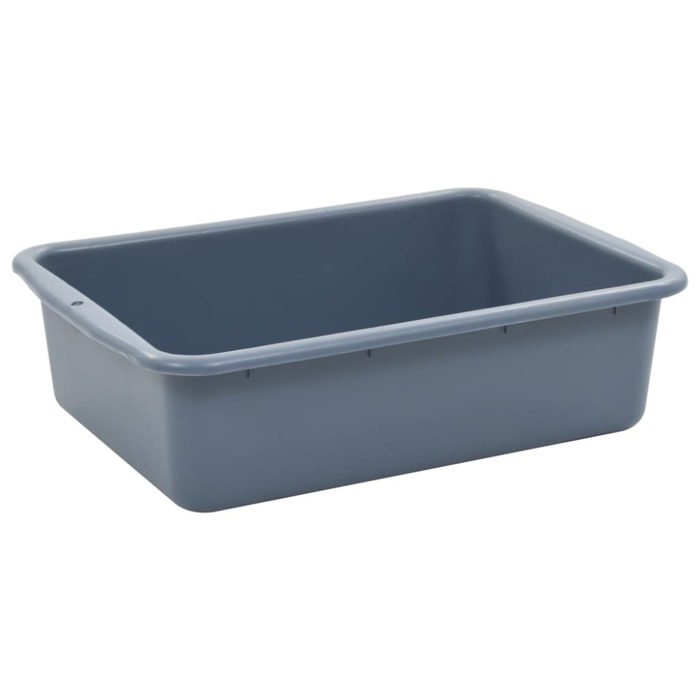 Produktbild för Köksvagn med plastbehållare 82x43,5x93 cm