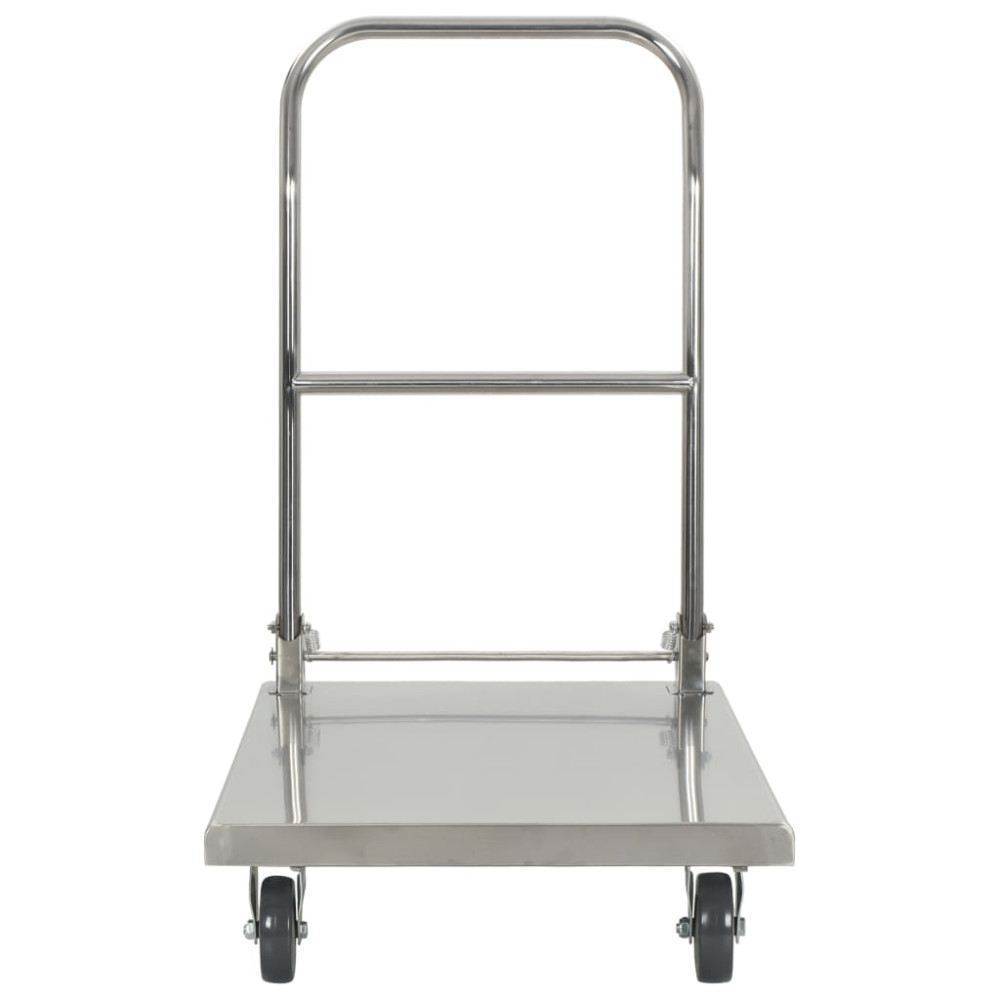 Produktbild för Rullvagn 82x53x86 cm rostfritt stål silver